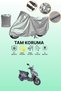 Gray Arora Verano Ar 50-9 Compatible Motorcycle Tarpaulin, Protective Cover, Motor Tarpaulin