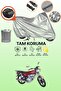 Gray Rear Bag Compatible Kuba Km125-6 Compatible Motorcycle Tarpaulin, Protective Cover
