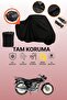 Black Rear Bag Compatible Arora Ar 185-18 Modified Compatible Motorcycle Tarpaulin, Protective Cover