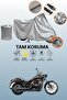 Gray Lock Compatible Kawasaki Vn 900 Custom Special Compatible Motorcycle Cover, Protective Cover
