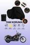 Black Lock Compatible Kawasaki Vn 900 Custom Special Compatible Motorcycle Tarpaulin, Protective Cover