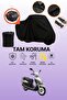 Black Rear Bag Compatible Rks Rs 100 Compatible Motorcycle Tarpaulin, Protective Cover