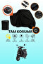 Black Lock and Tail Bag Compatible Mondial 50 Wing Compatible Motorcycle Tarpaulin, Protective Cover