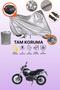 Gray Lock and Tail Bag Compatible Bmw g 650 X Country Compatible Motorcycle Tarpaulin, Protection Cover