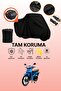 Black Rear Bag Compatible with Mondial 100 Sfc Snappy X Compatible Motorcycle Canvas