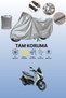 Gray Rks Rz 250S Compatible Motorcycle Tarpaulin, Protective Cover, Motor Tarpaulin