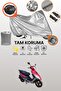 Gray Lock and Tail Bag Compatible Arora Ar 50-6 Capirossi Compatible Motorcycle Tarpaulin, Protection Cover
