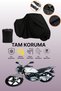 Black Bisan Atlas 125 Compatible Motorcycle Cover, Protective Cover, Motorcycle Tarpaulin