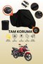 Black Lock and Tail Bag Compatible Hero Ignitor 125 Compatible Motorcycle Tarpaulin, Protective Cover