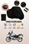 Black Rear Bag Compatible with Bmw R 1150 Gs Compatible Motorcycle Tarpaulin