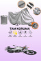 Gray Lock Compatible Arora Ks 200 Compatible Motorcycle Cover, Protective Cover