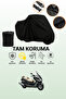 Black Yamaha Majesty 250 Compatible Motorcycle Cover, Protective Cover, Motorcycle Tarpaulin
