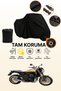 Black Lock Compatible Kawasaki Z 900 Rs Compatible Motorcycle Tarpaulin, Protective Cover