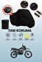 Black Rear Bag Compatible Rks Xvr250 Compatible Motorcycle Tarpaulin, Protective Cover