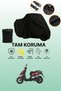 Black Rear Bag and Lock Incompatible Mondial 125 Skuty Compatible Motorcycle Tarpaulin