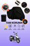 Black Lock and Tail Bag Compatible Rks Spontini 110 Compatible Motorcycle Tarpaulin, Protective Cover