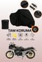 Black Lock Compatible Kawasaki Gpz 900 R Compatible Motorcycle Tarpaulin, Protective Cover