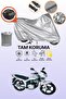 Gray Rear Bag Compatible Bisan Sunway Fks 125 Compatible Motorcycle Cover, Protective Cover