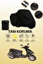 Black Bisan Troy 100 Compatible Motorcycle Cover, Protective Cover, Motorcycle Tarpaulin