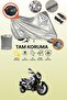 Gray Lock and Tail Bag Compatible Bajaj Dominar D 400 Compatible Motorcycle Tarpaulin, Protection Cover