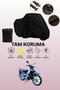 Black Tail Bag and Lock Incompatible Arora Ar 100-7 Compatible Motorcycle Tarpaulin