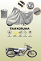 Gray Rear Bag and Lock Incompatible Kuba Cheetah 125R Max Gold Compatible Motorcycle Tarpaulin