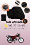 Black Lock and Tail Bag Compatible Mondial 100 Ugk Compatible Motorcycle Tarpaulin, Protective Cover