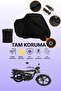 Black Lock Compatible Kuba Cg 50 Compatible Motorcycle Tarpaulin, Protective Cover