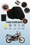Black Lock and Tail Bag Compatible Honda Crf1000L Africa Twin Adventure Sports Compatible Motorcycle Tarpaulin