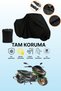Black Motolux Vegas 125 Compatible Motorcycle Cover, Protective Cover, Motorcycle Tarpaulin