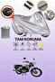 Gray Rear Bag Compatible Motolux Mz46 t Compatible Motorcycle Tarpaulin, Protective Cover