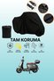 Black Tail Bag and Lock Mismatched Falcon Martini 125 Compatible Motorcycle Tarpaulin