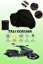 Black Motolux W46 Compatible Motorcycle Cover, Protective Cover, Motorcycle Tarpaulin