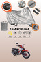 Gray Lock and Tail Bag Compatible Motolux Africa Wolf Compatible Motorcycle Tarpaulin, Protection Cover