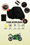 Black Lock and Tail Bag Compatible Kawasaki Ninja 400 Compatible Motorcycle Tarpaulin, Protective Cover