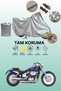 Grey Lock Compatible Honda Shadow Spirit 750 Compatible Motorbike Tarpaulin, Protective Cover