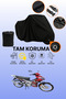 Black Lock Compatible Bisan Terra 125 Compatible Motorcycle Tarpaulin, Protective Cover