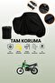 Black Tail Bag and Lock Incompatible Mondial X-Treme Max 200 Compatible Motorcycle Canvas