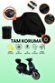 Black Lock and Tail Bag Compatible Arora Cappucino 125 Compatible Motorcycle Tarpaulin, Protective Cover