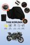 Black Lock and Tail Bag Compatible Kawasaki Ninja H2 Compatible Motorcycle Tarpaulin, Protective Cover