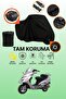 Black Lock and Tail Bag Compatible Bisan Pacific 125 Compatible Motorcycle Tarpaulin, Protective Cover