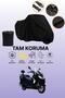 Black Mondial 150 Zat Compatible Engine Cover, Protective Cover, Motorcycle Cover