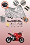 Gray Lock and Tail Bag Compatible Rks Rnx Compatible Motorcycle Tarpaulin, Protection Cover