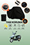 Black Lock and Tail Bag Compatible Arora Special 125 Compatible Motorcycle Tarpaulin, Protective Cover