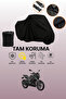 Black Bajaj Pulsar N 250 Compatible Motorcycle Cover, Protective Cover, Motorcycle Tarpaulin