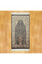 Silk 70 X 120 Patterned Black Prayer Rug