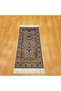 Patterned 60*120 Beige Silk Prayer Rug - 3