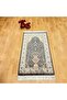 Silk 70 X 120 Patterned Black Prayer Rug - 2