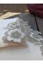 Gülşen 3D French Lace 2-Piece Cappicuno Velvet Towel - 3