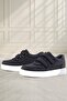 Genuine Leather Velcro Black and White Sole Boys' Sports Shoes